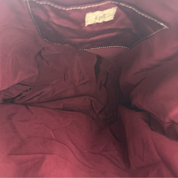 J. Jill French Toile Fabric with Leather Trim Tote - Picture 5 of 9